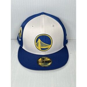 Size 7 3/4 New Era Golden State Warriors NBA 59FIFTY Satin Fitted Hat Cap NWT
